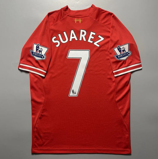 Liverpool 2013/14 Home β Luis SuΓ‘rez #7 Warrior Era Retro Shirt