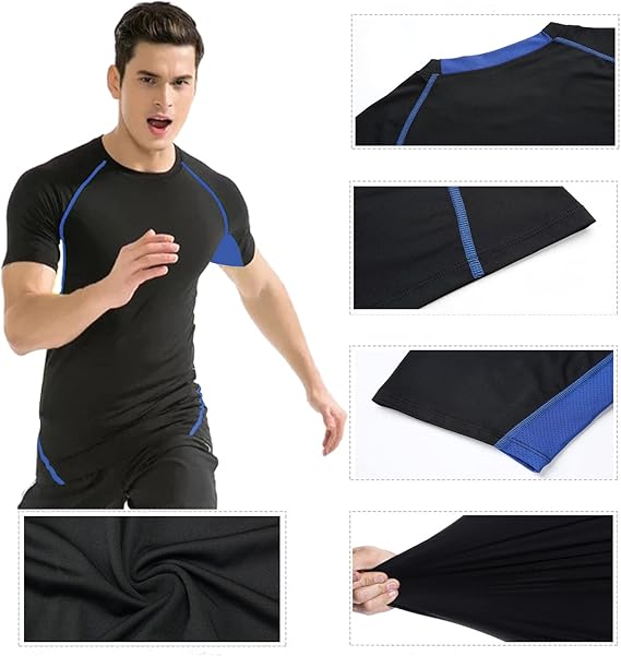 Men's sports t-shirt for men, breathable and quick-drying short-sleeved